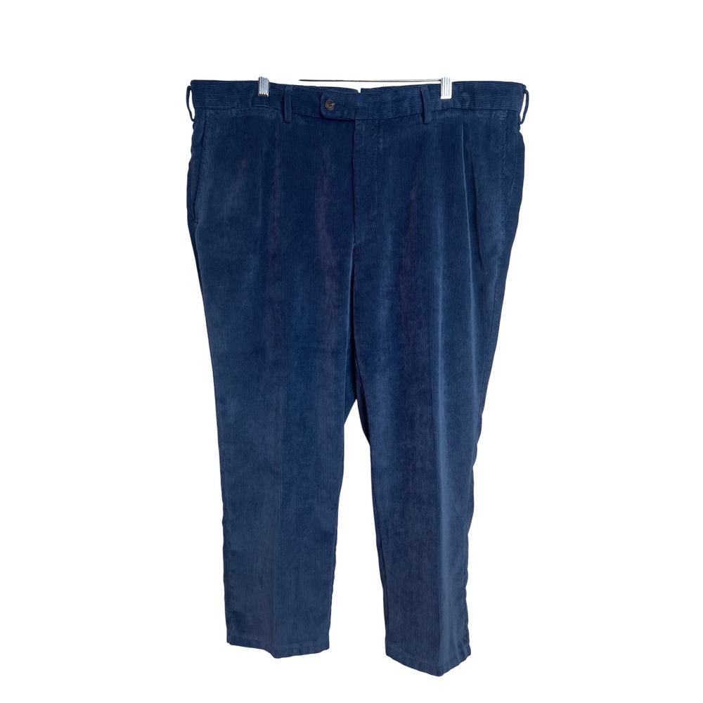 Peter Millar Corduroy Pants Mens Size 40 Blue Nanoluxe Dress Trousers Casual A48